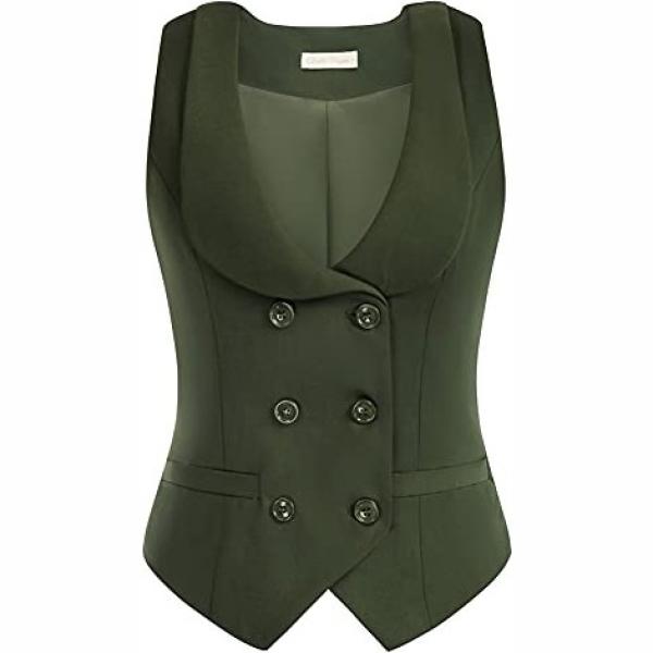 gilet Belle Poque verde