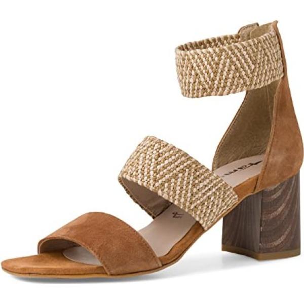 sandali col tacco Tamaris marrone