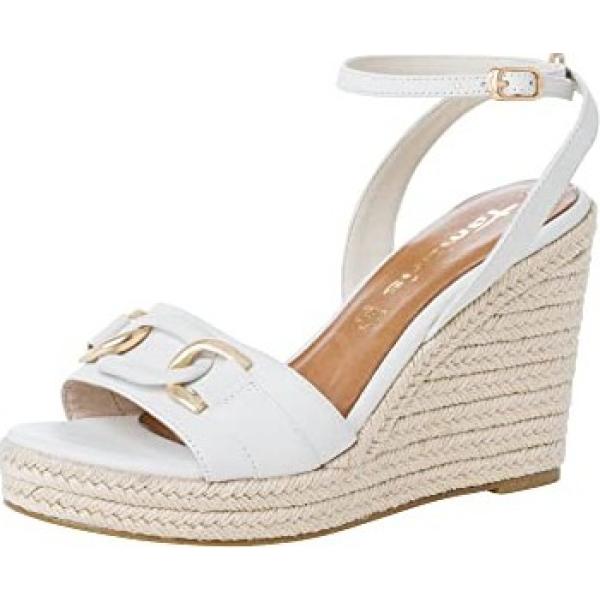 sandali col tacco Tamaris bianco