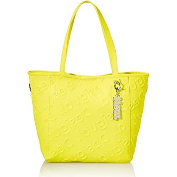 shopping bag Desigual giallo tinta unita