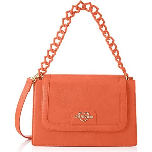 borse a spalla Love Moschino arancione