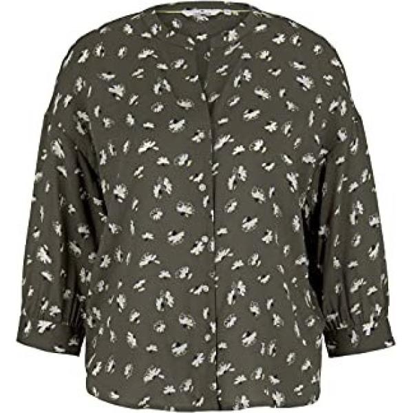 bluse Tom Tailor verde con stampe