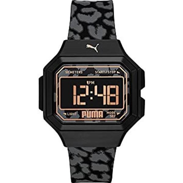 orologi digitali Puma nero animalier