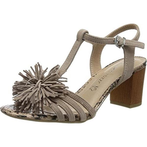 sandali in pelle Marco Tozzi marrone