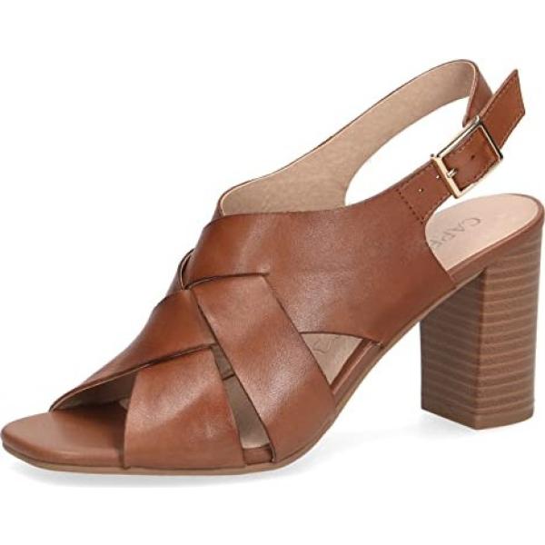 sandali col tacco Caprice marrone