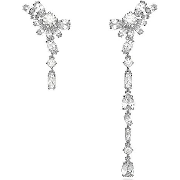 orecchini Swarovski bianco a fiori