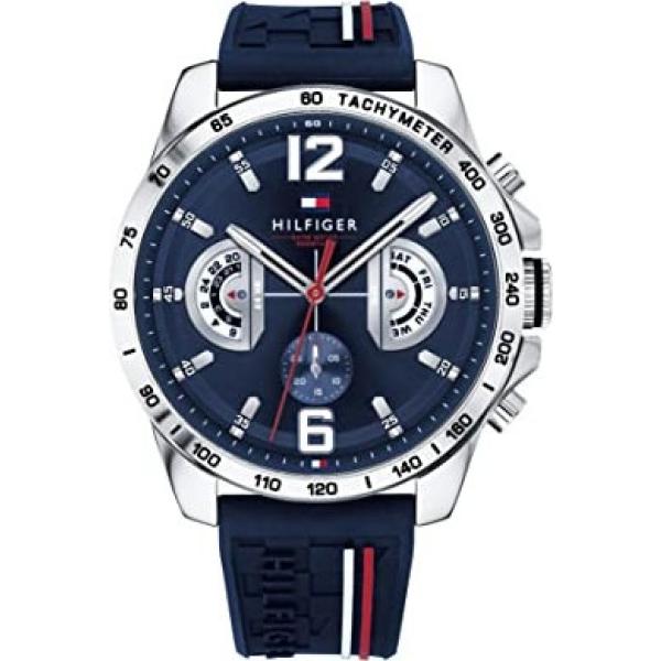 orologi analogici Tommy Hilfiger blu a righe