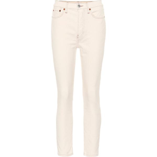 pantaloni skinny Re/Done bianco