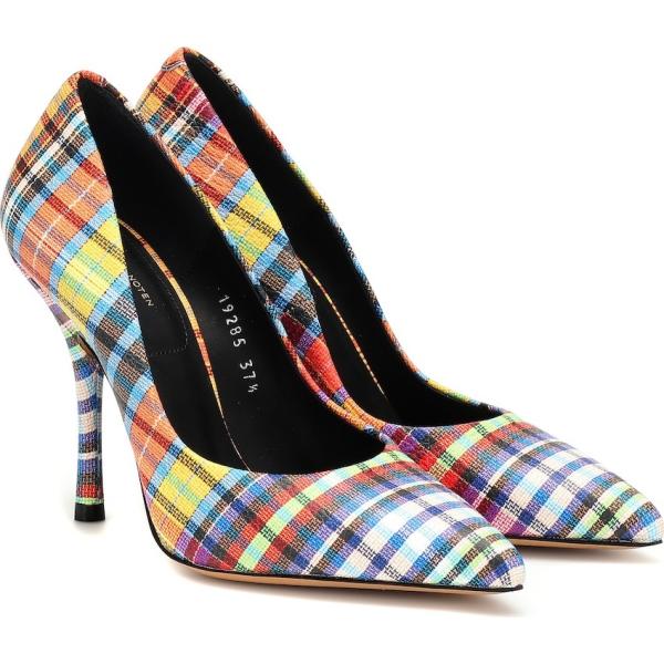 décolleté Dries Van Noten multicolore a quadri
