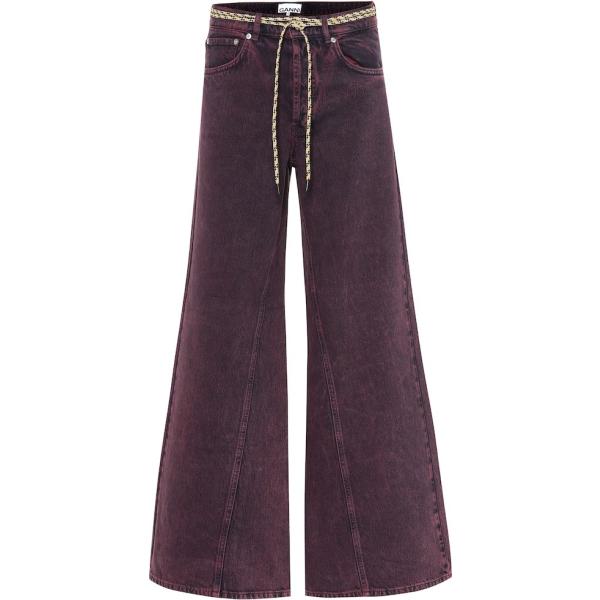 pantaloni Ganni viola