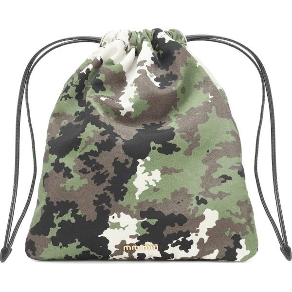 borse a tracolla Miu Miu marrone military