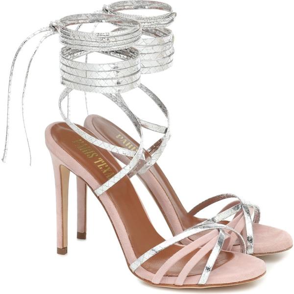 sandali in pelle Paris Texas grigio