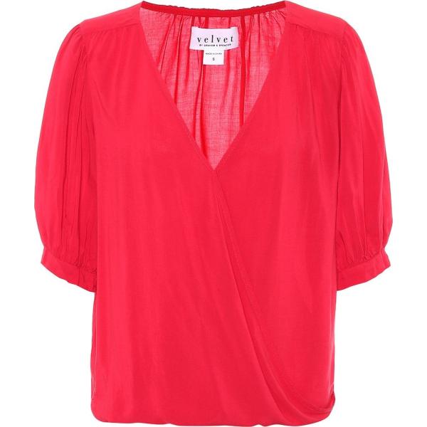 bluse Velvet rosso
