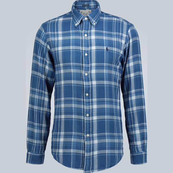 camicie Polo Ralph Lauren blu a quadri