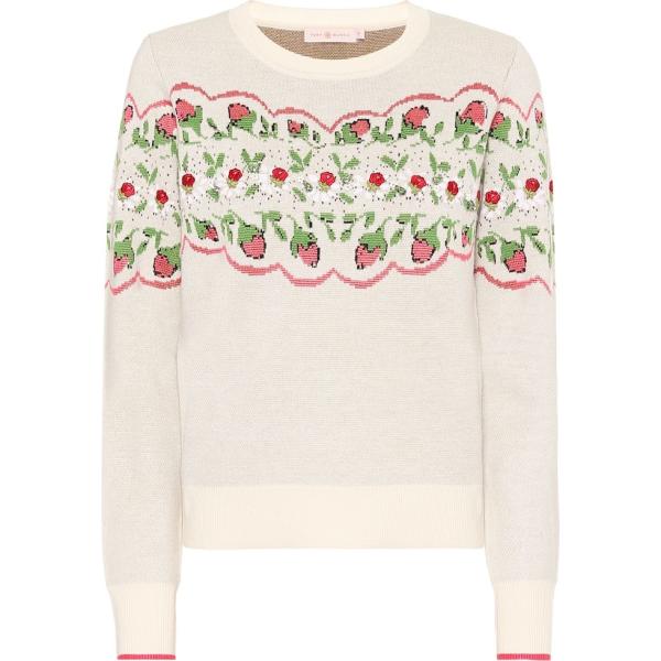 pullovers Tory Burch bianco a fiori