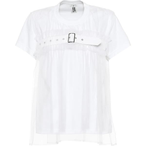 t-shirt Noir Kei Ninomiya bianco