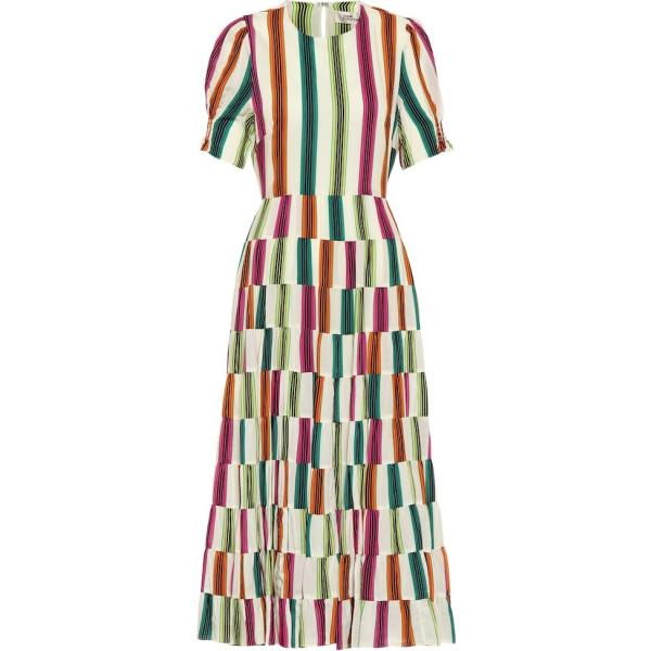 vestiti Diane von Furstenberg bianco a righe