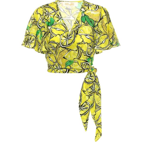 hauts Diane von Furstenberg jaune imprimé