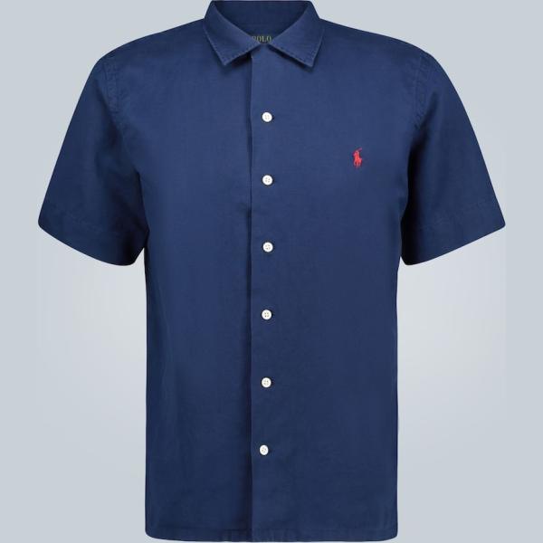 chemises à manches courtes Polo Ralph Lauren bleu