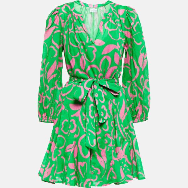 Robe femme blanc neige à fleurs soie Velvet