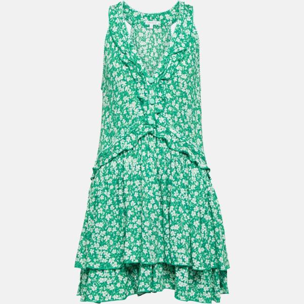 Robe femme blanc neige à fleurs viscose Poupette St Barth