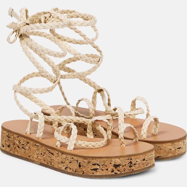 chaussures à semelle compensée Ancient Greek Sandals marron