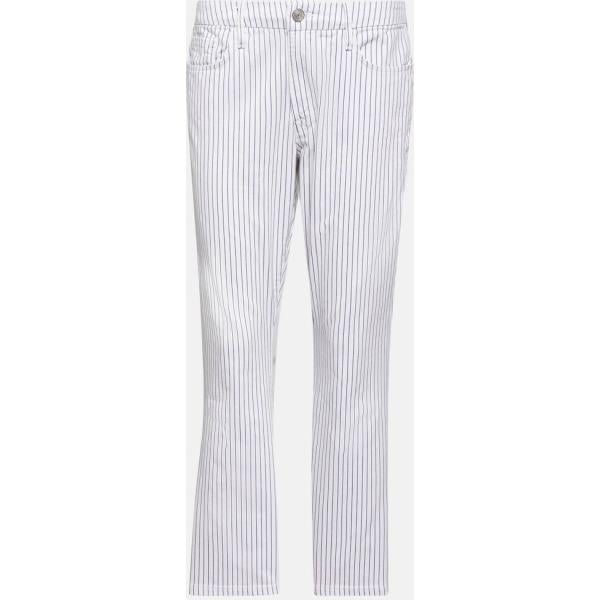 jeans Frame blanc à rayures