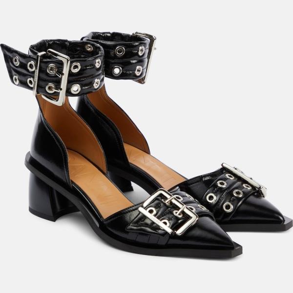 chaussures à talon Ganni noir