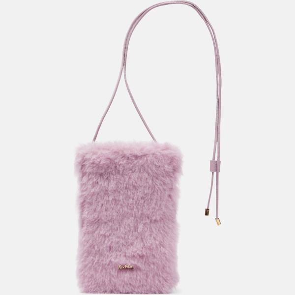 Pochette femme blanc neige à aimant soie Max Mara