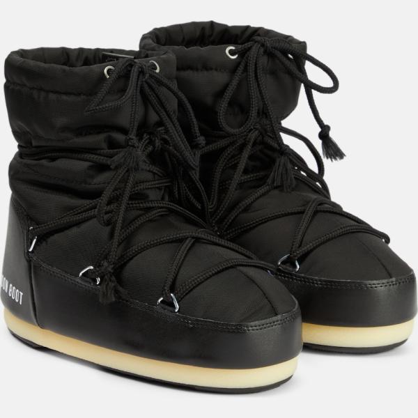 Bottes femme à lacets noir foncé à bout rond Moon Boot