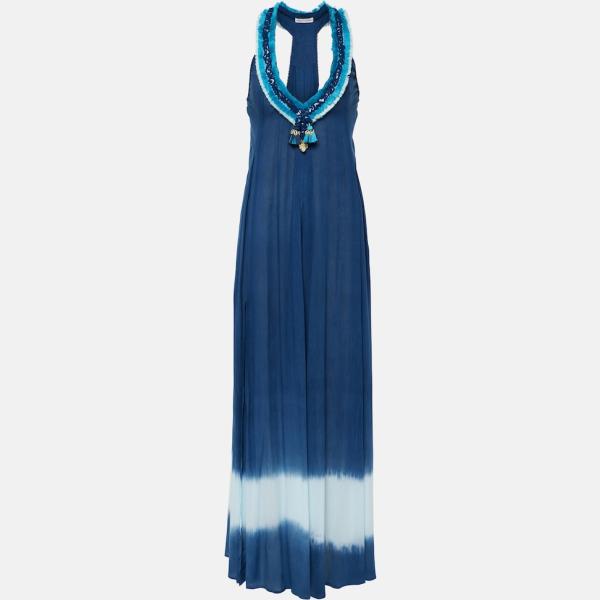Robe longue femme blanc neige imprimé long viscose Poupette St Barth