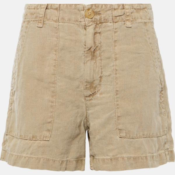 Short femme blanc neige court à fermeture éclair lin Velvet