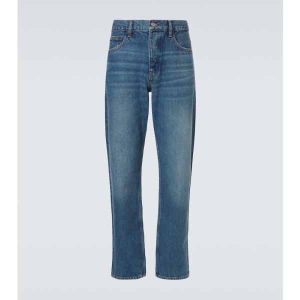 Jean coupe droite homme bleu ciel avec boutons denim Frame