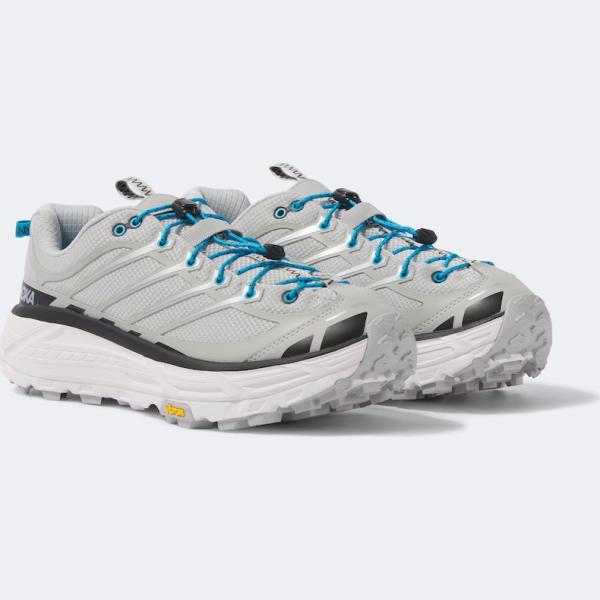 Sneakers homme gris clair à bout rond Hoka One One