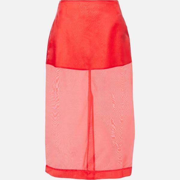 jupes au genou The Frankie Shop blanc