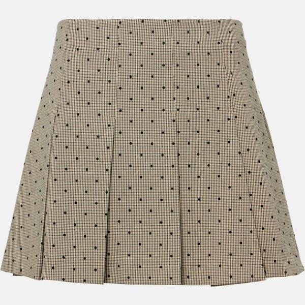 minijupes Ganni blanc à carreaux