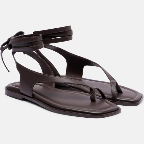 sandales en cuir A.Emery marron