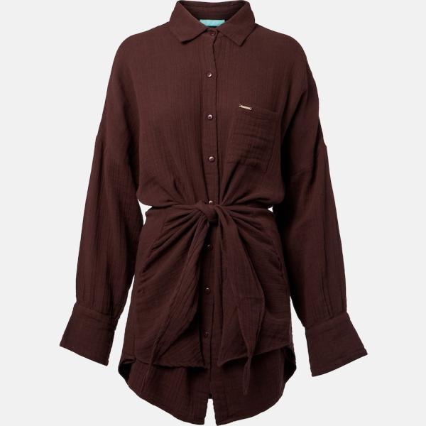 robes chemisier Melissa Odabash marron