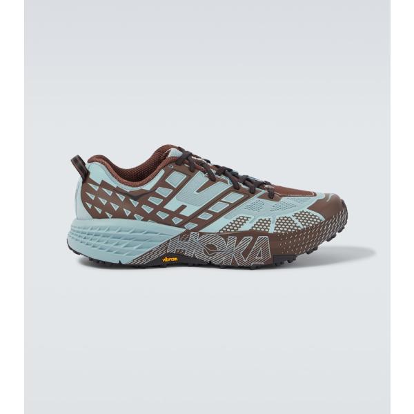 Sneakers homme marron foncé cuir Hoka One One