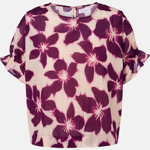 Blouse femme à fleurs coton Velvet