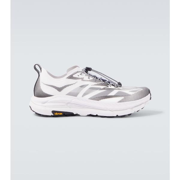 Sneakers homme blanc neige à bout rond Hoka One One