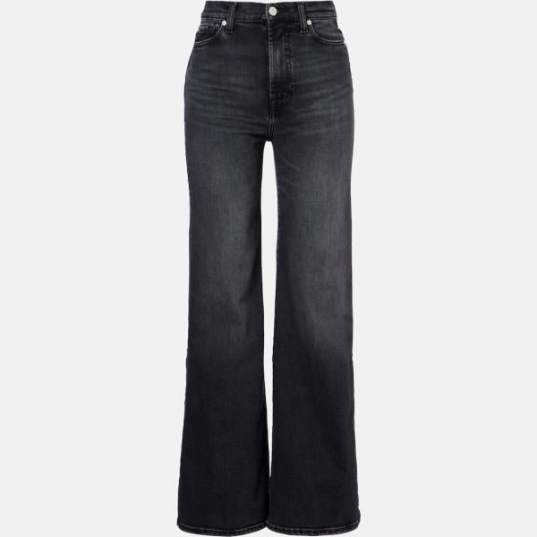 jeans mom 7 For All Mankind noir