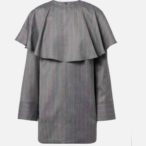Robe femme gris foncé costume à fermeture éclair viscose Ganni
