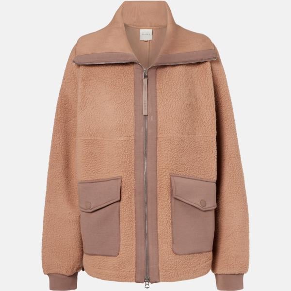 Veste femme marron clair à fermeture éclair viscose Varley