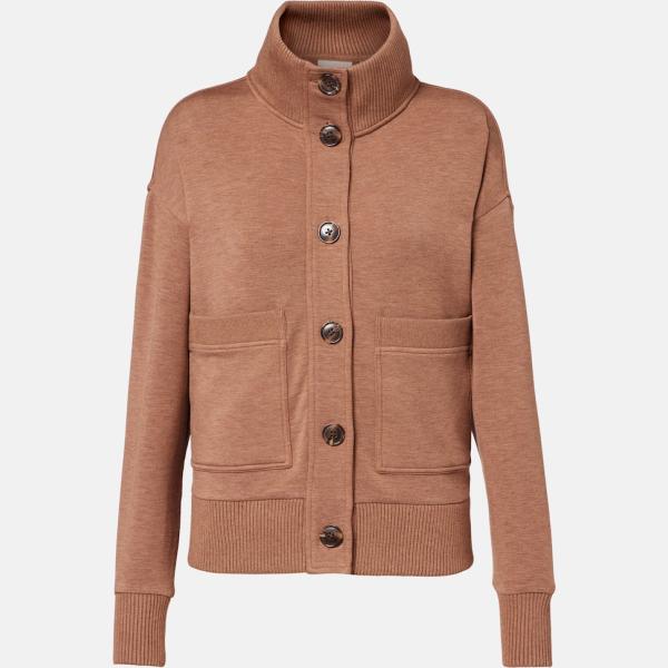Gilet femme marron clair avec boutons viscose Varley