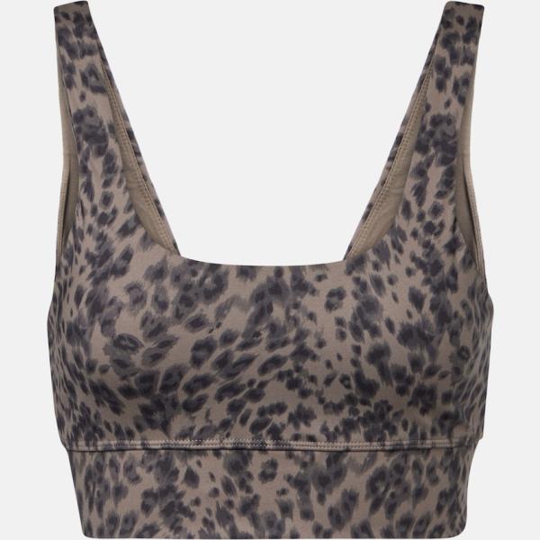Haut sportif femme gris foncé imprimé polyester Varley
