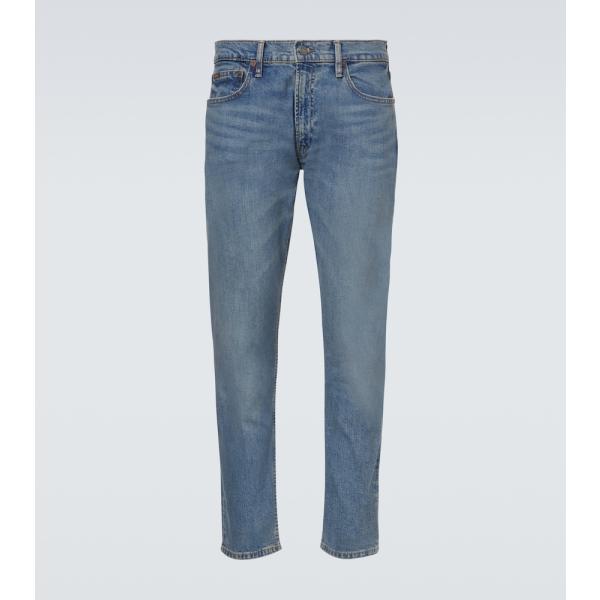 Jean coupe droite homme bleu foncé à fermeture éclair denim Polo Ralph Lauren