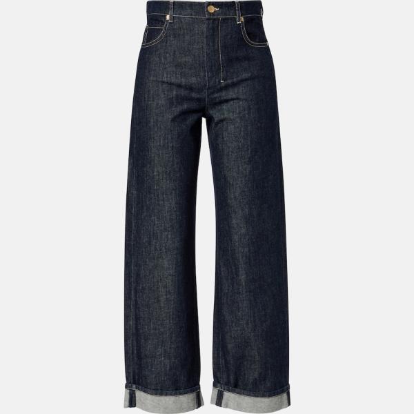 Jeans mom femme noir foncé à fermeture éclair denim 'S Max Mara