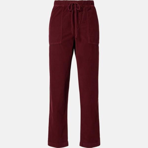 Pantalon  femme marron foncé velours Velvet