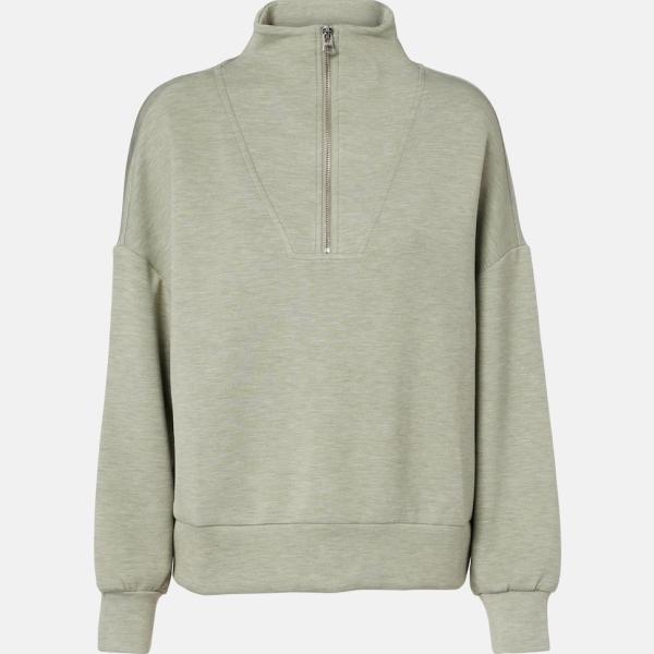 Sweat femme col haut à fermeture éclair viscose Varley